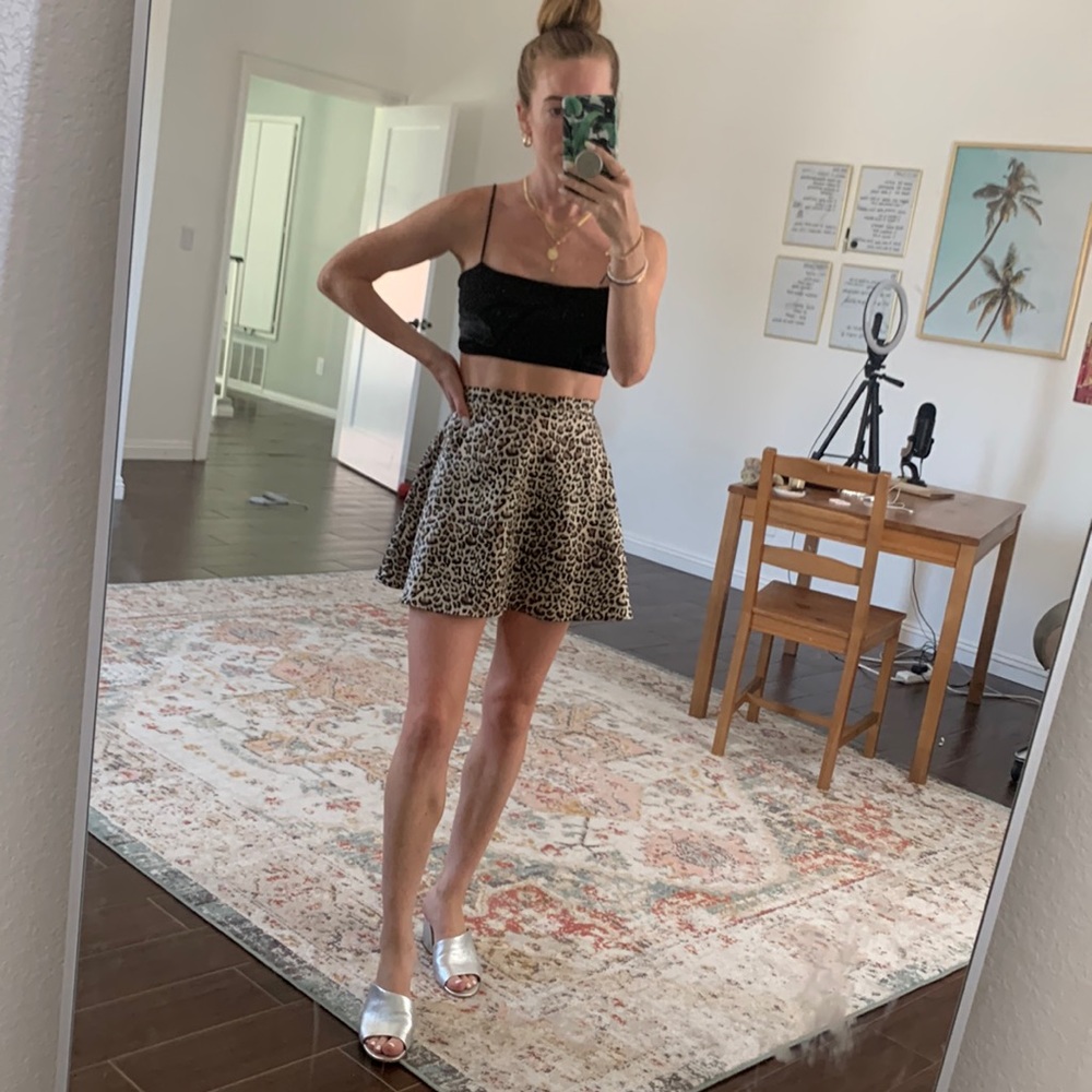 Princess Polly leopard skirt